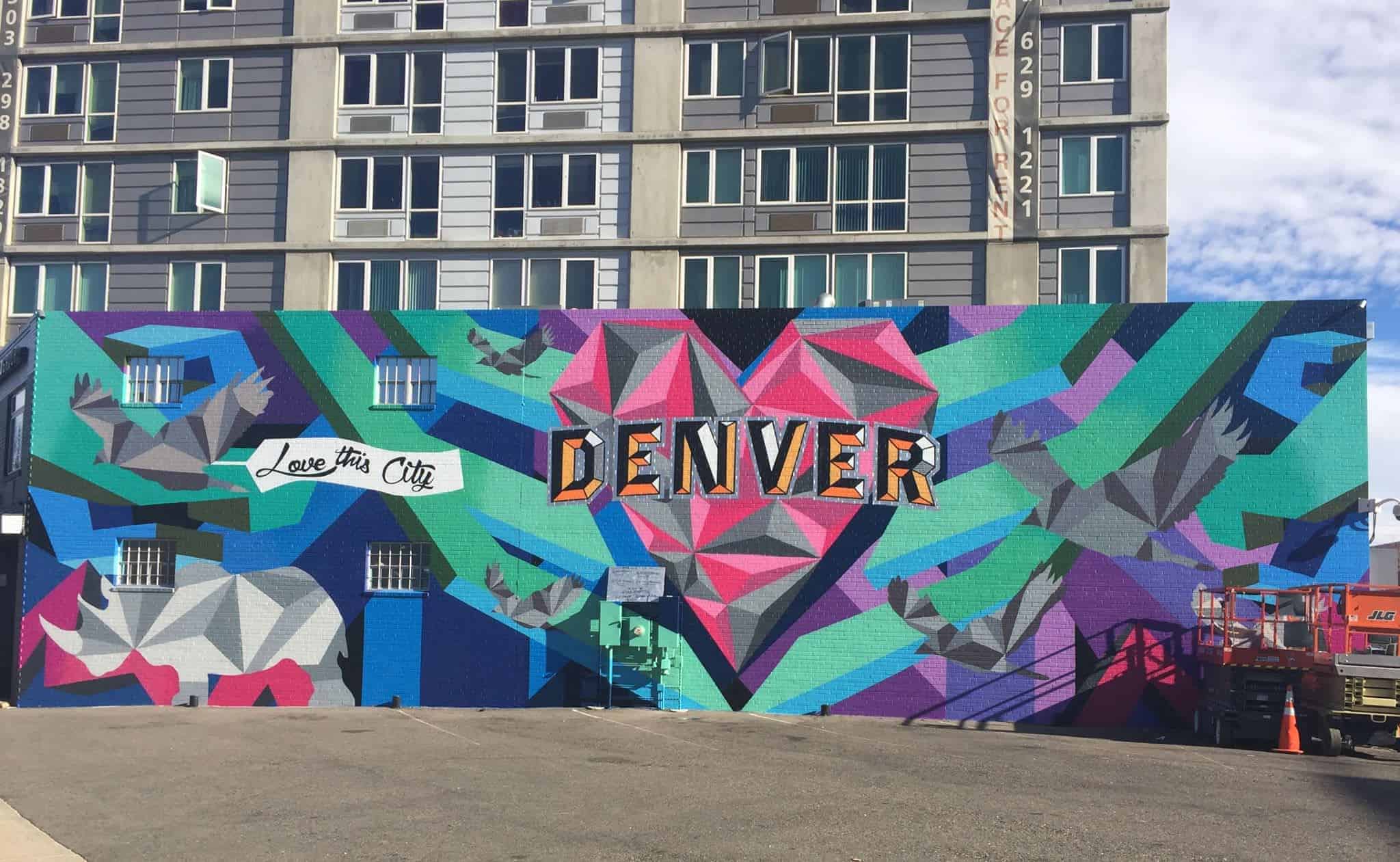 Denver Mural, Visit Denver, Love this City, Mural, Rino Arts District, Denver, Colorado, Jason T Graves, SoGnar Creative Division, 2016