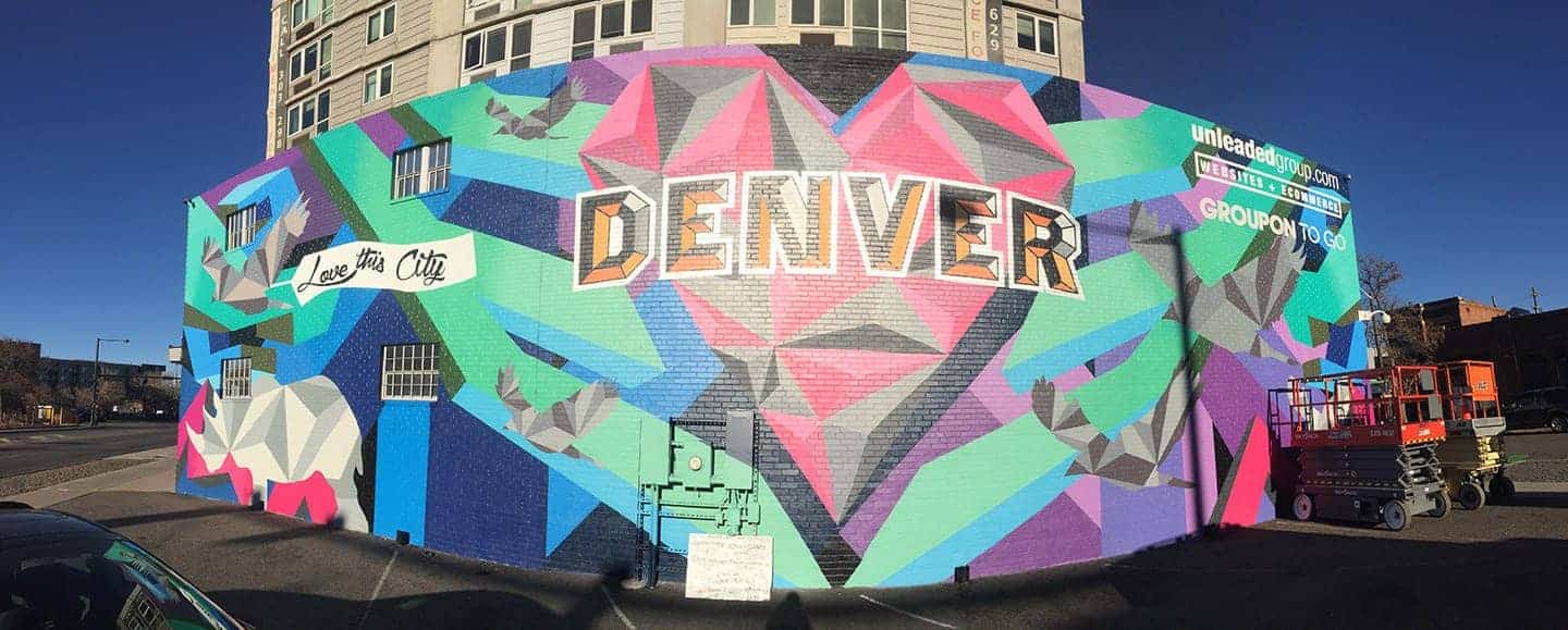 Denver Mural, Visit Denver, Love this City, Mural, Rino Arts District, Denver, Colorado, Jason T Graves 2016