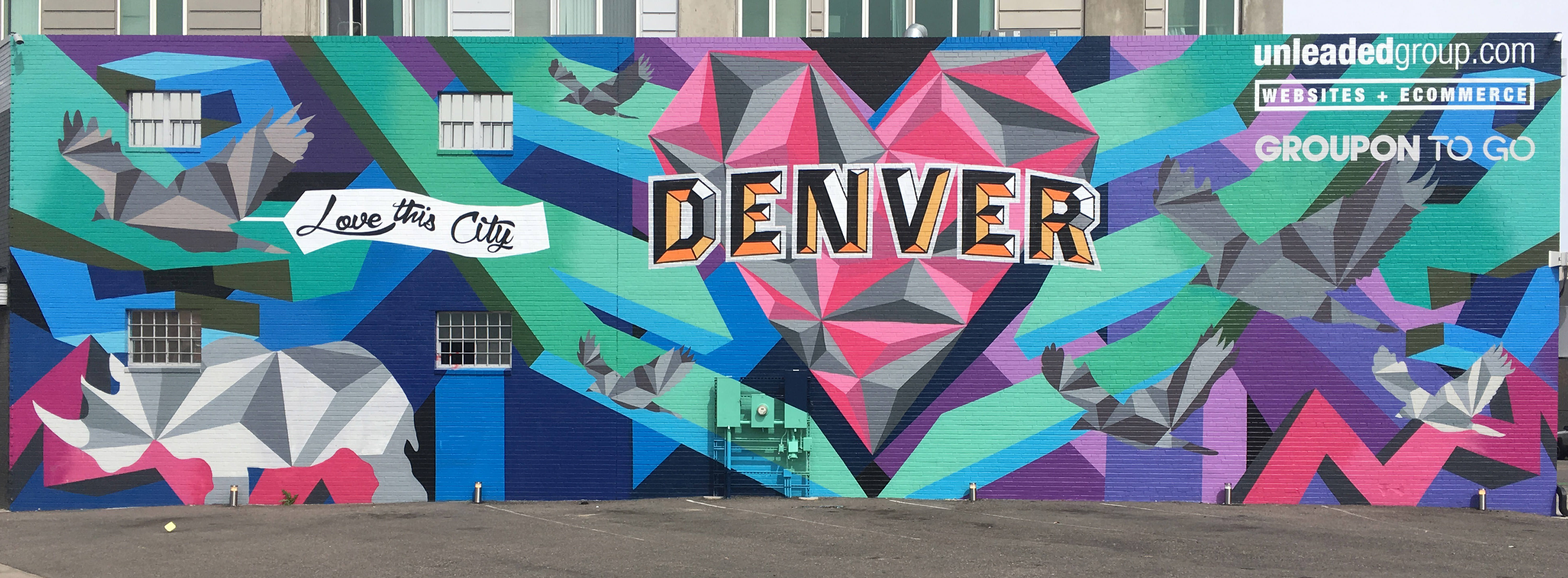 Denver Mural, Visit Denver, Love this City, Mural, Rino Arts District, Denver, Colorado, Jason T Graves, SoGnar Creative Division, 2016