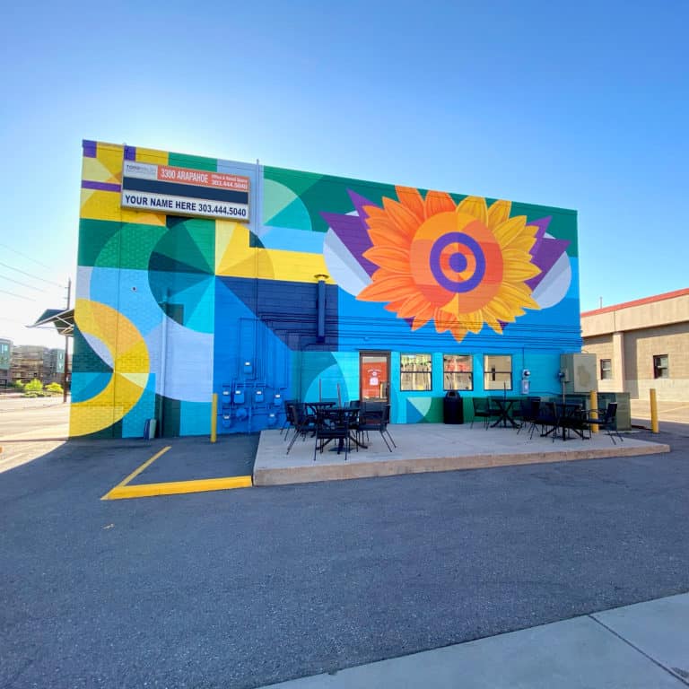 Mural painted by artist Jason T. Graves for the City of Boulders Office of Arts and Culture's CREATIVE NEIGHBORHOOD: COVID-19 Work Project