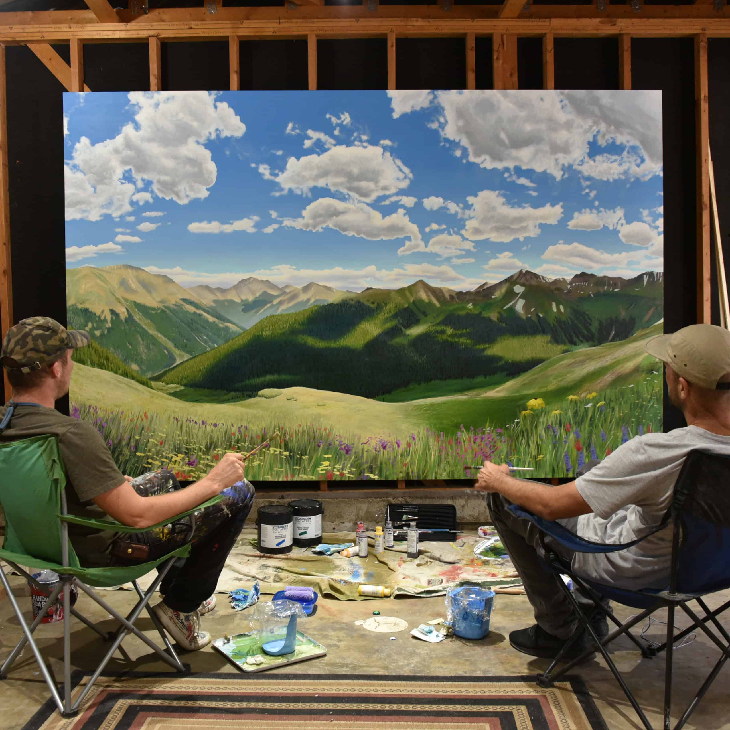 Landscape painting created by Jason T. Graves and Remington Robinson
