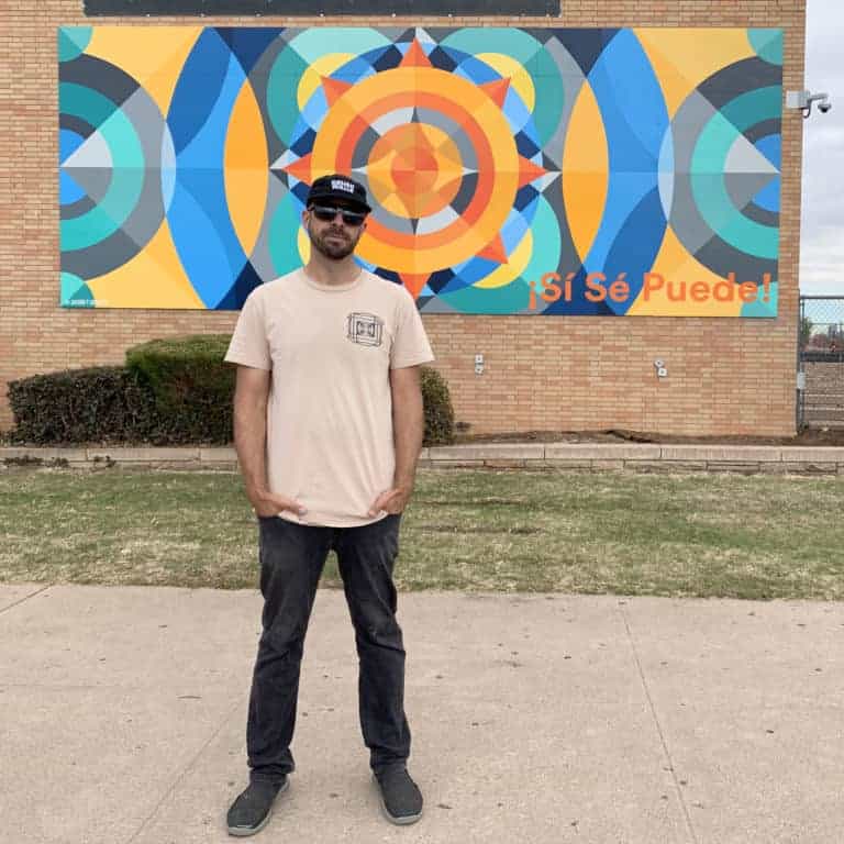 Life Water canvas for change mural painted by street artist Jason T. Graves