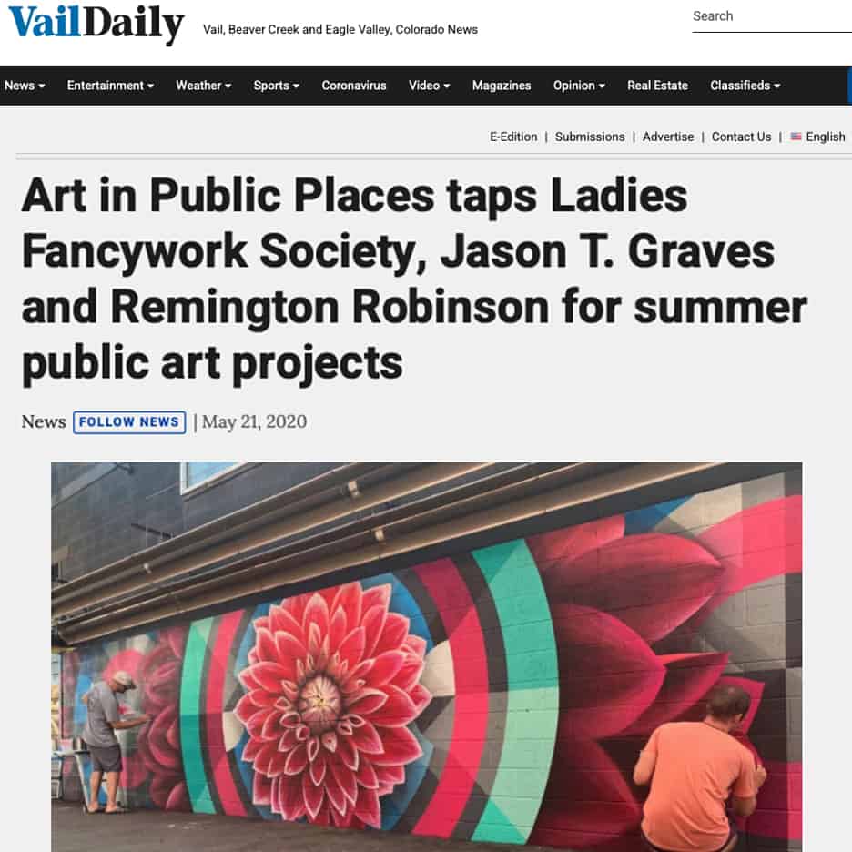 Art in Public Places taps Jason T. Graves and Remington Robinson for summer public art projects