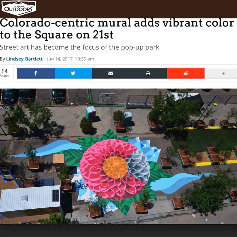 Colorado-centric mural adds vibrant color to the Square on 21st